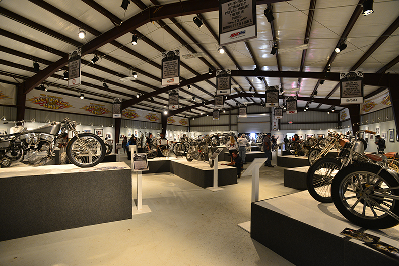 The 2015 Motorcycles as Art exhibit in the Buffalo Chip's Events Center.