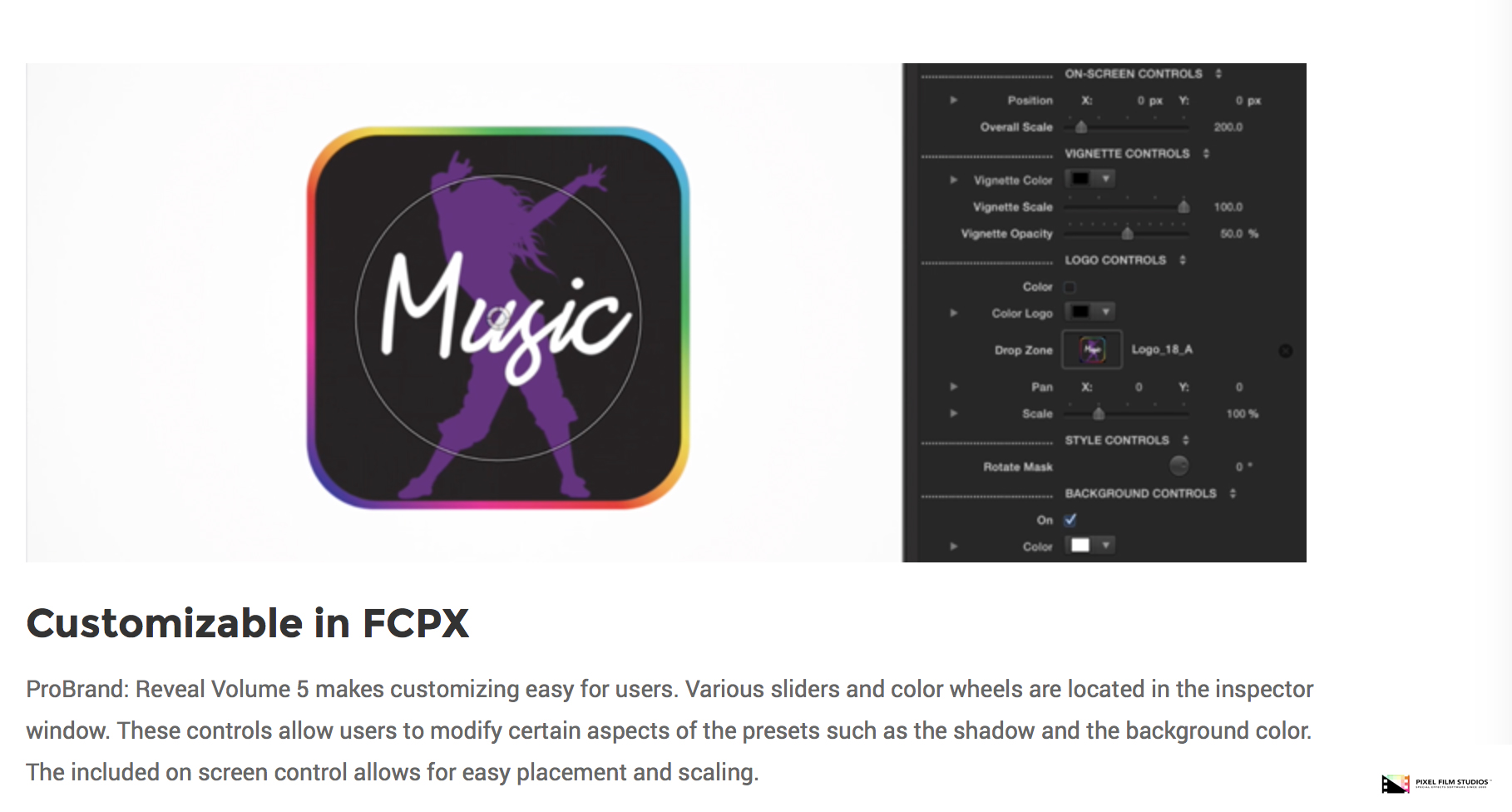 FCPX Plugin - ProBrand Reveal Volume 5 - Pixel Film Studios
