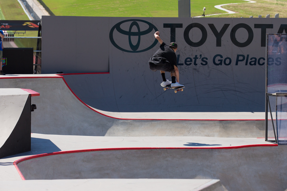 Monster Energy's Trey Wood Competing in Skateboard Park at X Games Austin 2016
