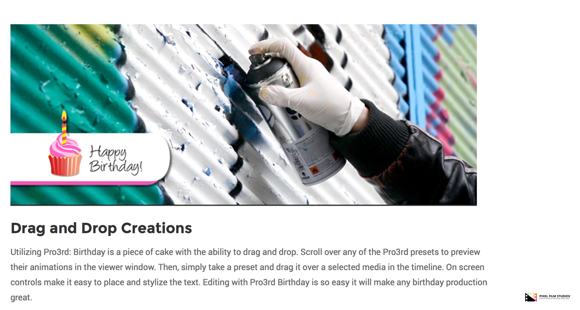 Pro3rd Birthday - Pixel Film Studios Plugin - Final Cut Pro X