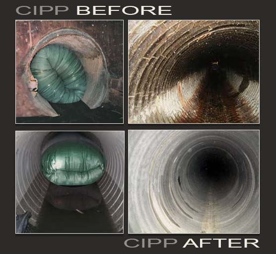 10ft CIPP PROJECT BEFORE & AFTER