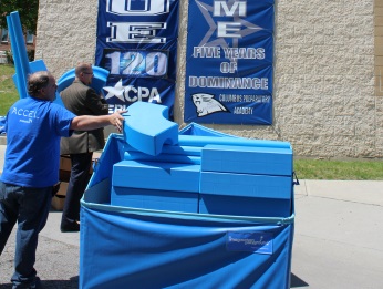 Columbia Preparatory Academy receives delivery of their Big Blue Blocks