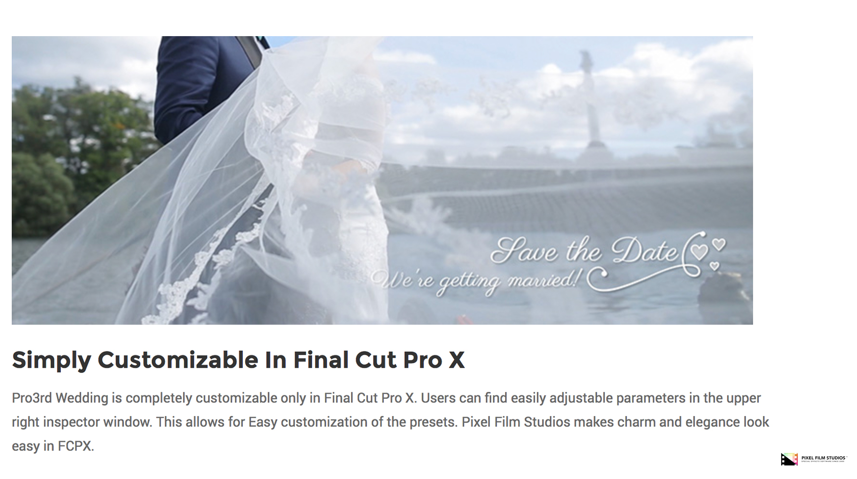 Pro3rd Wedding Volume 3 - Pixel Film Studios Plugin - FCPX Lower Third