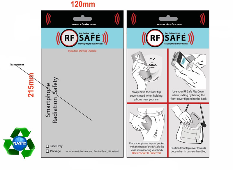 RF Safe Usage Instructions on Packaging