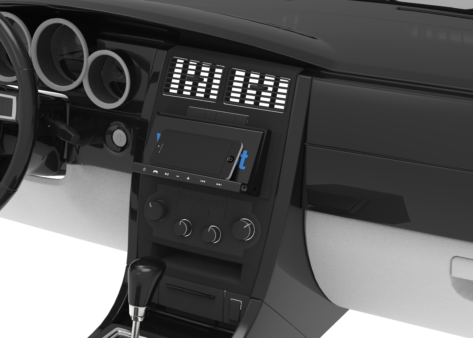 Hello Car also features a special design which allows users to store their smart phones and tablets