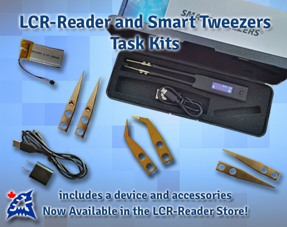 Smart Tweezers and LCR-Reader Task Kits: a device and accessories