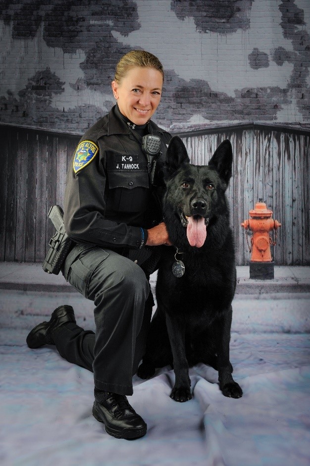Los Altos K9 Police Dog with Officer Julie Tannock