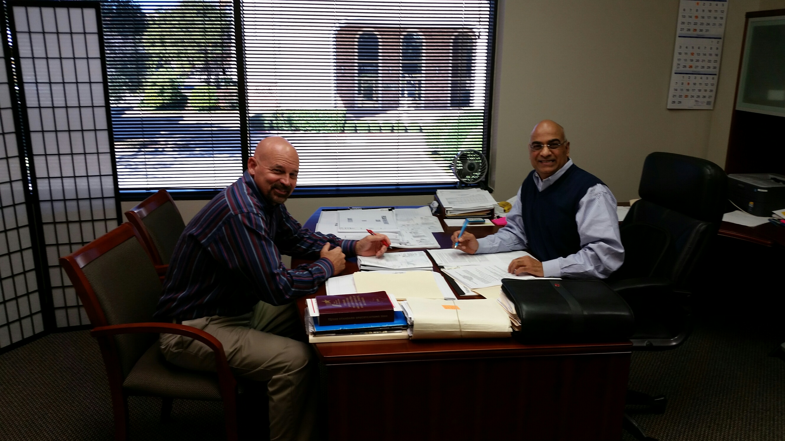 (l-r) R. Keith Jackson, P.E. Vice-President Atkins, Anuj M Patel, P.E. Presdet APEC