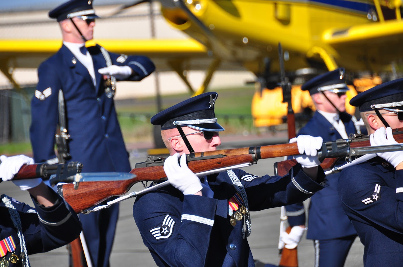 US Air Force Color Guard at the Aviation Education and Career Expo