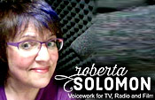 Voice over talent Roberta Solomon is featured
