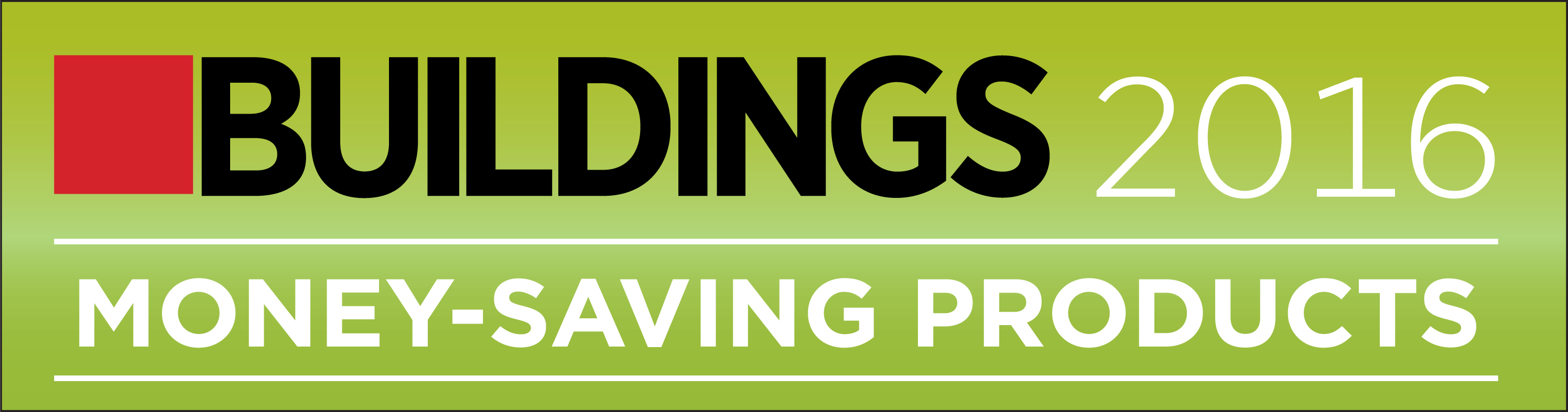 Buildings Money Savings Products 2016 Winner