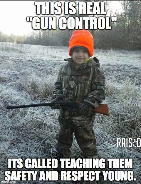 Gun Control Depiction by nationally aired Tv show "Raised Hunting"