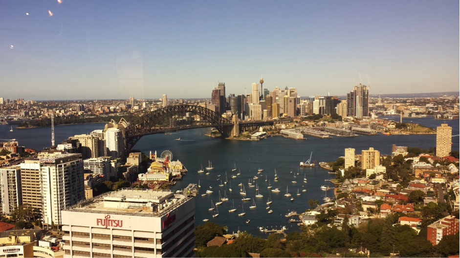 The view from Latize’s Sydney office