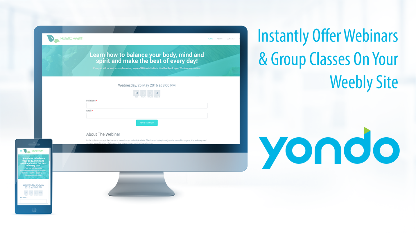 Yondo Webinar App on Weebly