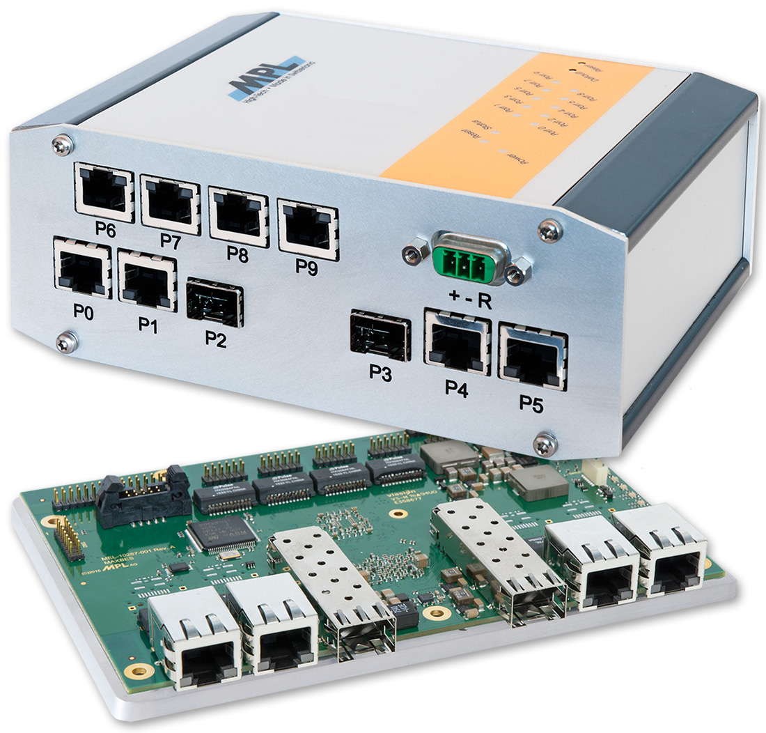 New Swiss Made Universal & Rugged Managed 10Gbit Switch with 10 Ports