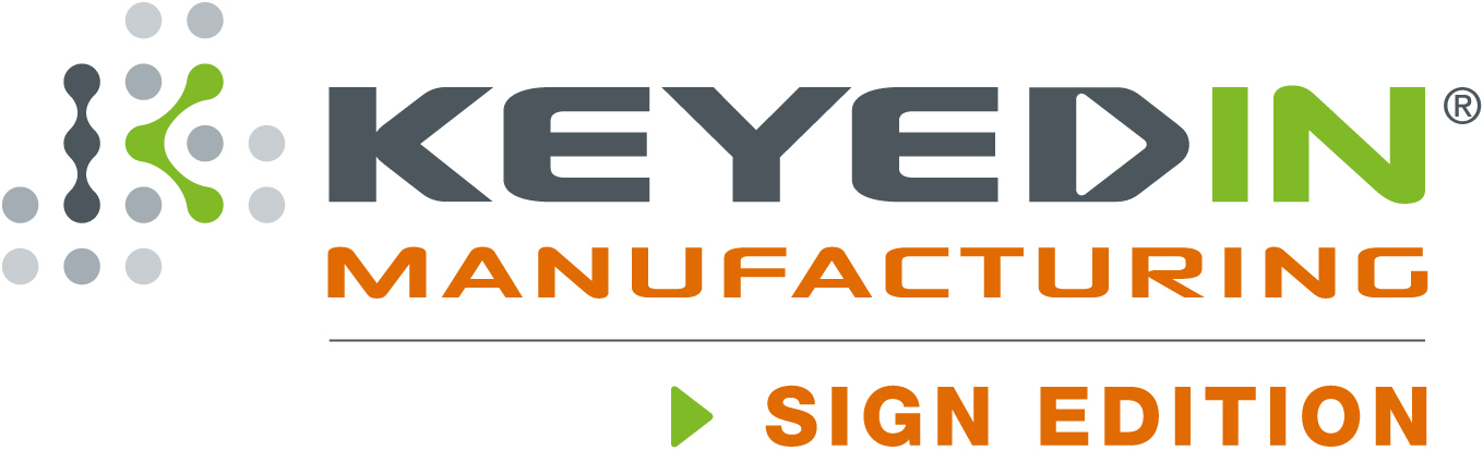 KeyedIn Manufacturing-Sign Edition Software