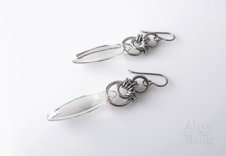 Crystal Shard Earrings from Alyce n Maille,