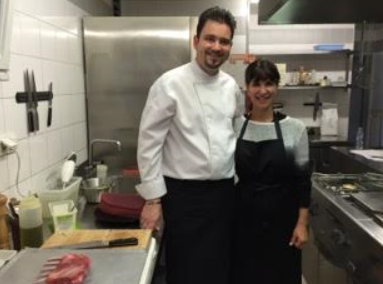 Chef Jodi with Chef Frank Fuchs