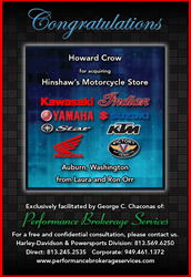 auburn motorcycle store hinshaw washington brokerage performance sells established 1961 ducati dealer bmw local announces wa