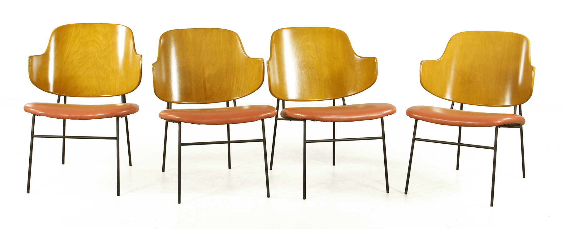 Four Kofod Larsen Penguin Chairs