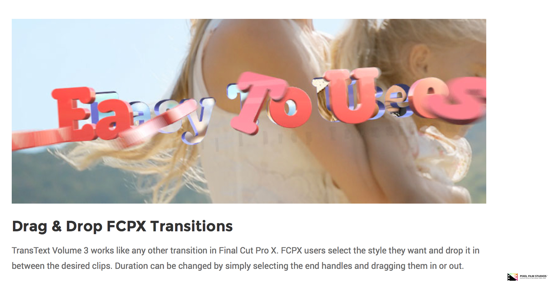 Pixel Film Studios - TransText Volume 3 - Final Cut Pro X