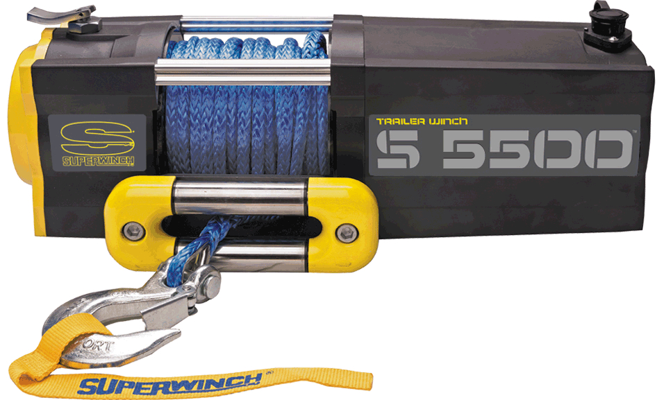Superwinch New S Series Trailer Winch, 5,500 Pound Pull Rating