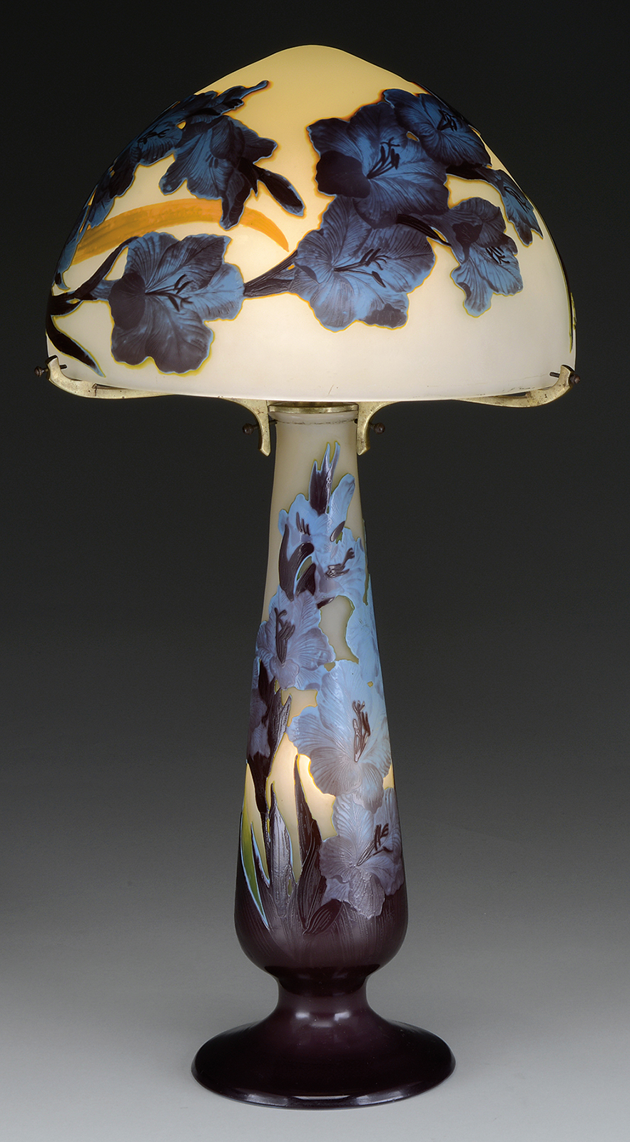 GALLE FOUR COLOR CAMEO LAMP REALIZED $47,400.
