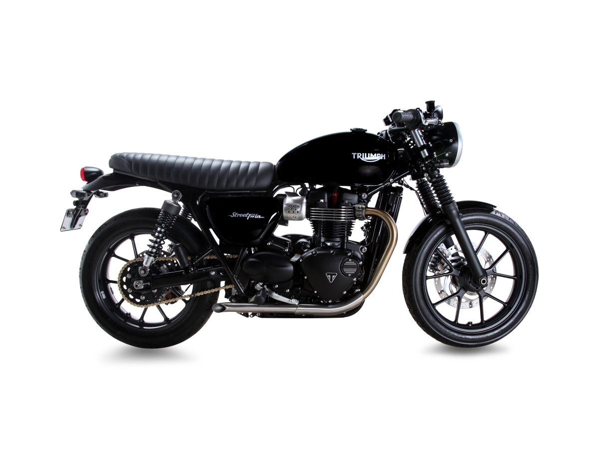 New Retro-Style Bolt-On Exhaust for the 2016 Triumph Street Twin from ...