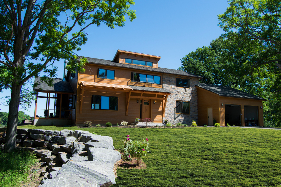 New Energy Works Timberframers collaborated with CreekSide Energy Solutions to design a net zero hybrid home - another example of traditional craft melding with modern energy technology.