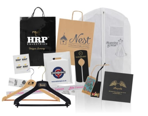 A selection of our products pinted with sample branding
