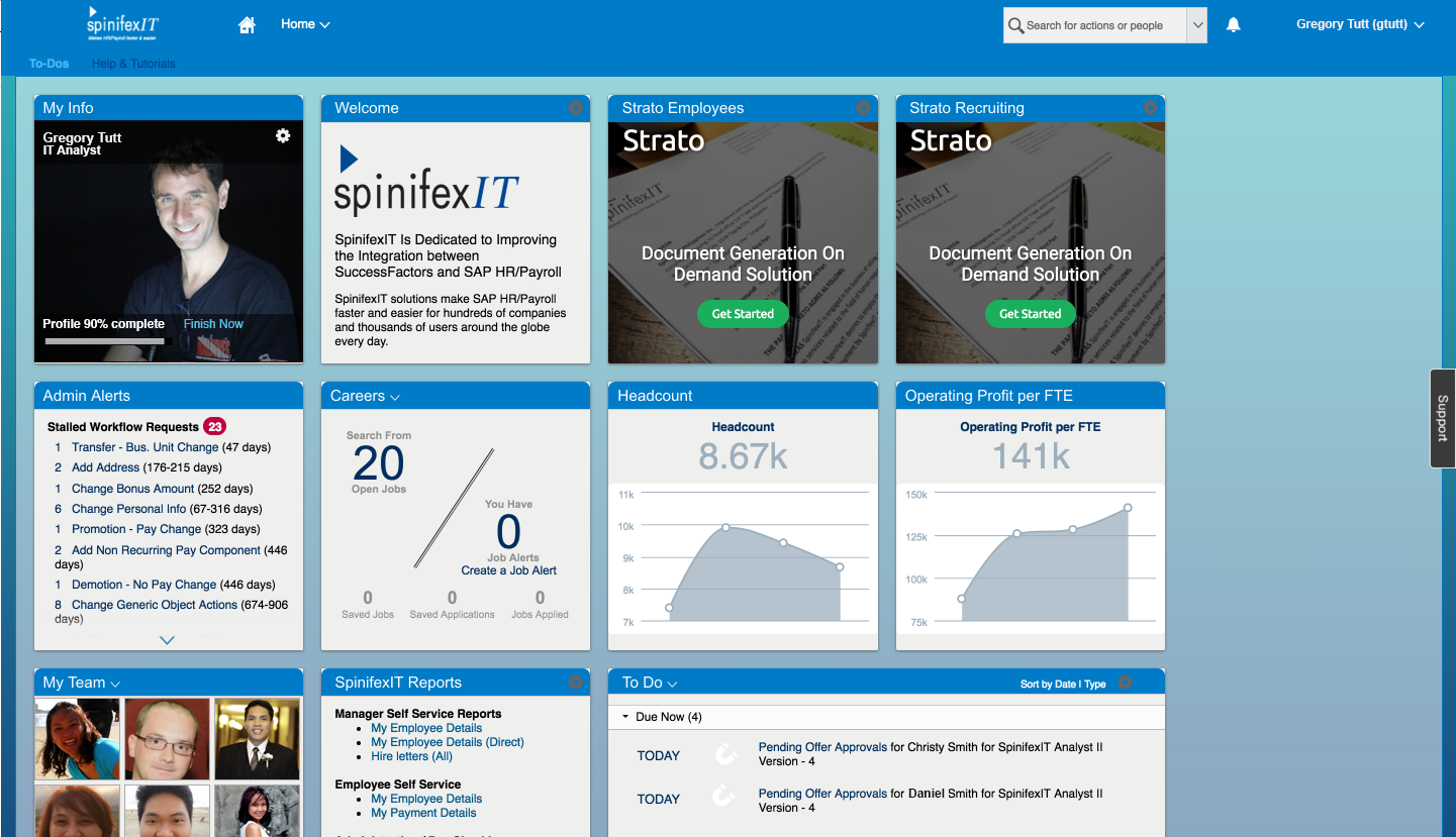 Strato On-Demand Document Generation is 100% integrated with SAP SuccessFactors