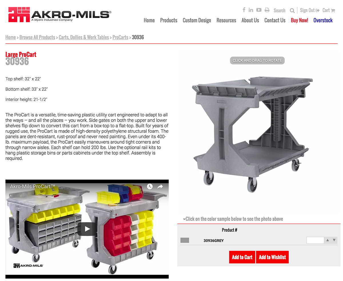 Rotating Akro-Mils Product Images