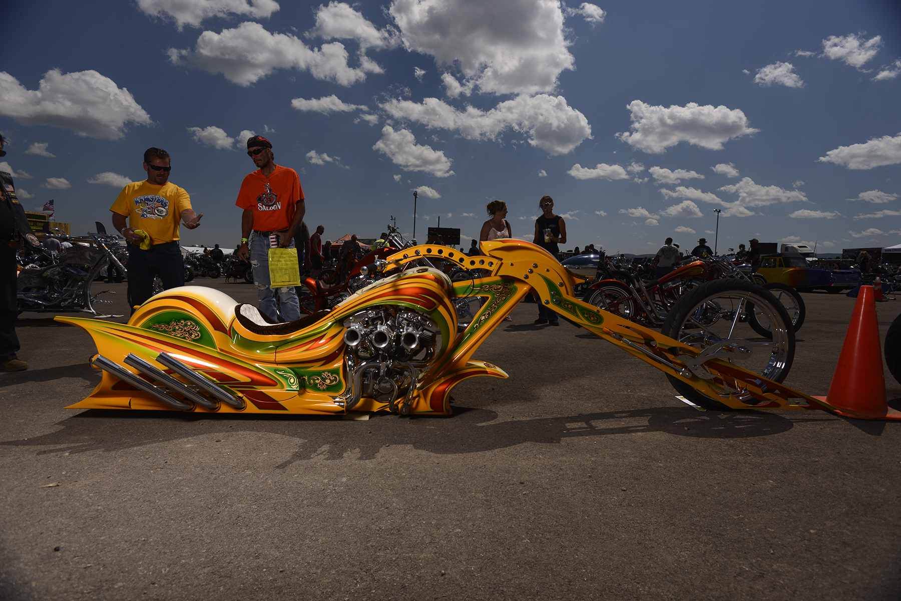 The Rat's Hole Bike Show is the oldest and largest bike show at the rally.