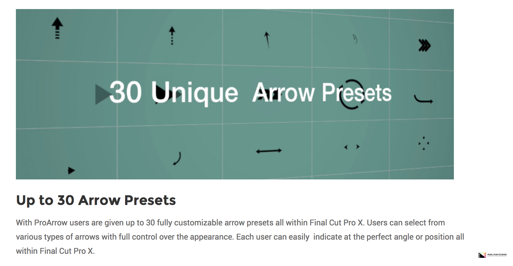 ProArrow - Final Cut Pro X - Pixel Film Studios Plugin