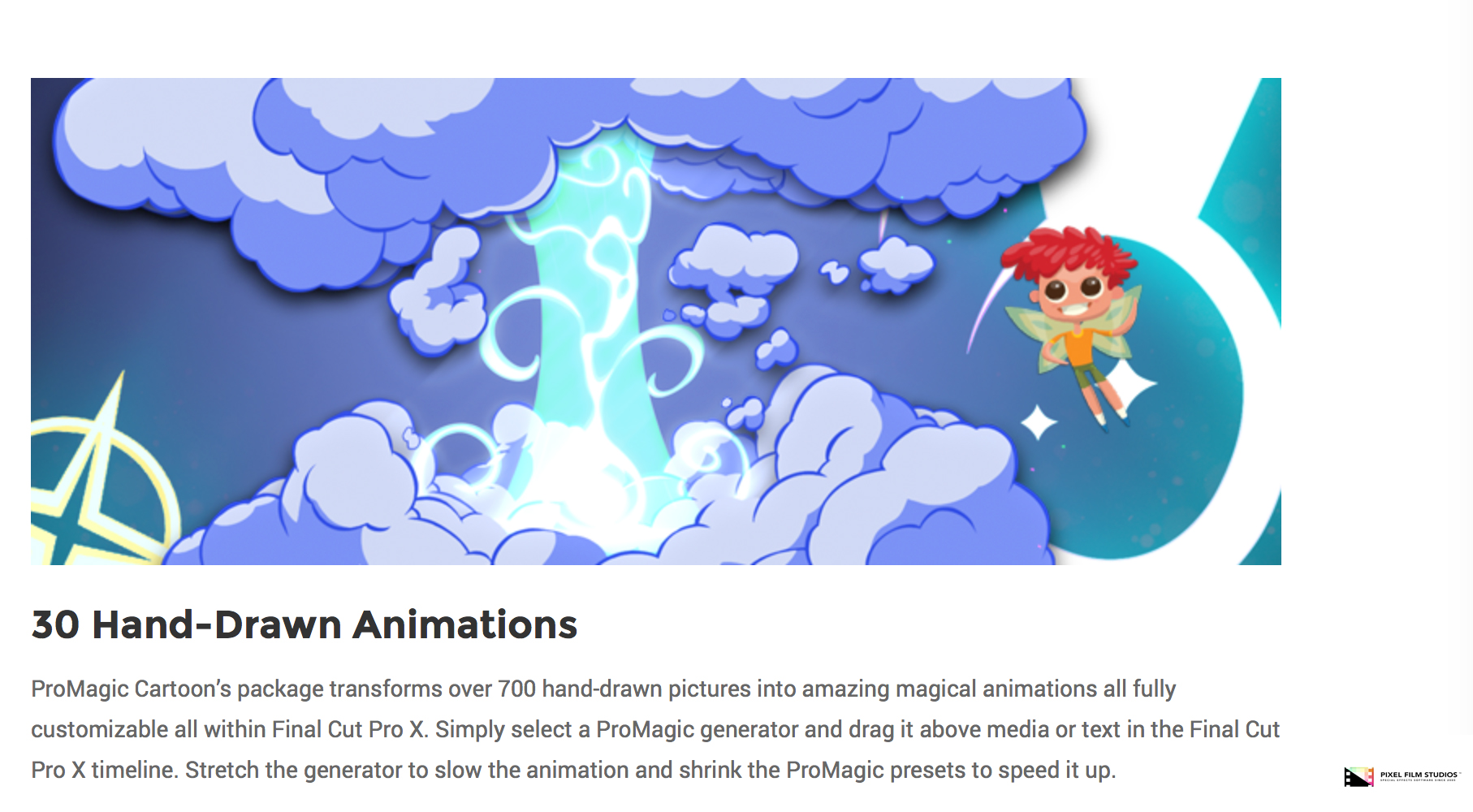 ProMagic Cartoon - FCPX Plugin - Pixel Film Studios