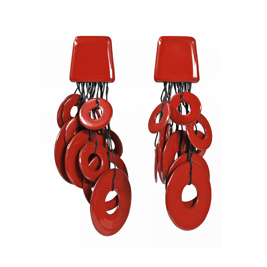 URUSHI SQUARED earrings