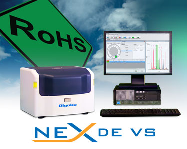 Rigaku NEX DE VS - Variable Spot EDXRF Spectrometer ROHS