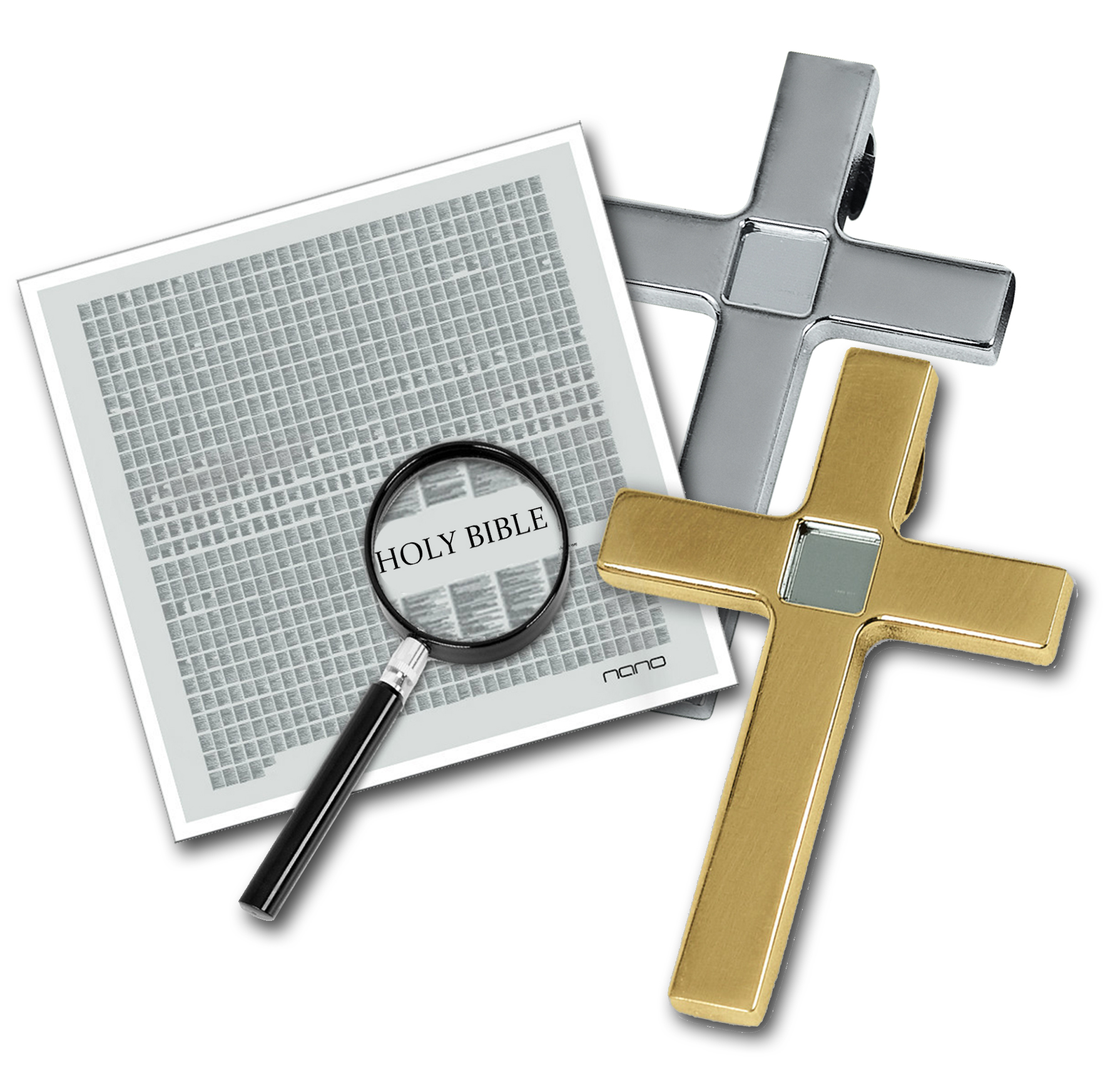 MY BIBLE Round Benito Disc Entire New Testament Nano Bible Pin Gift Box