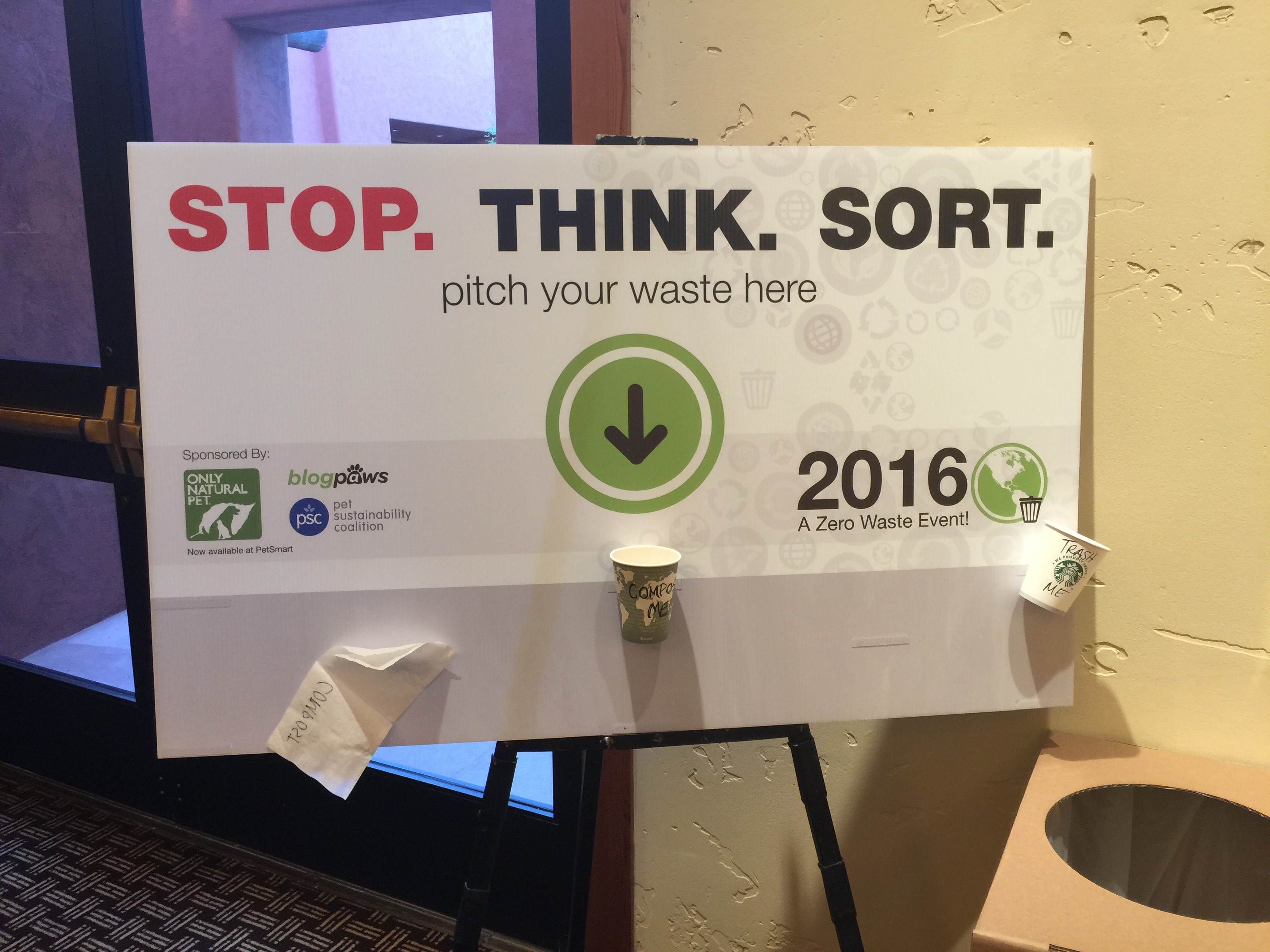 Stop and Think is the Message for Zero Waste at BlogPaws