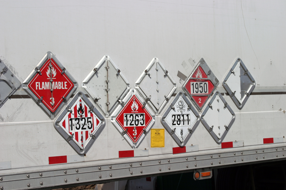 Most trucks will have multiple placards that each describe something about the truck’s contents.
