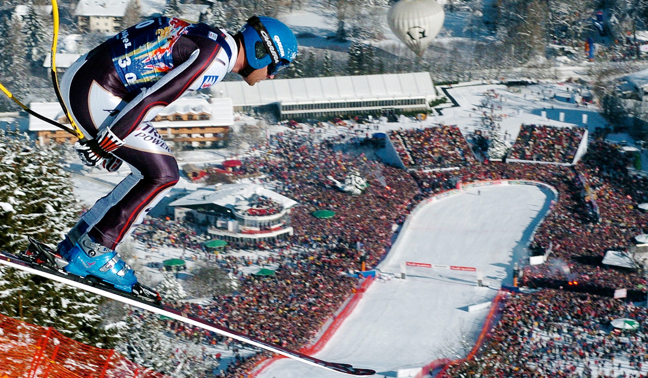 Stephan Eberharter, one of the most successful ski racers in history…in action
