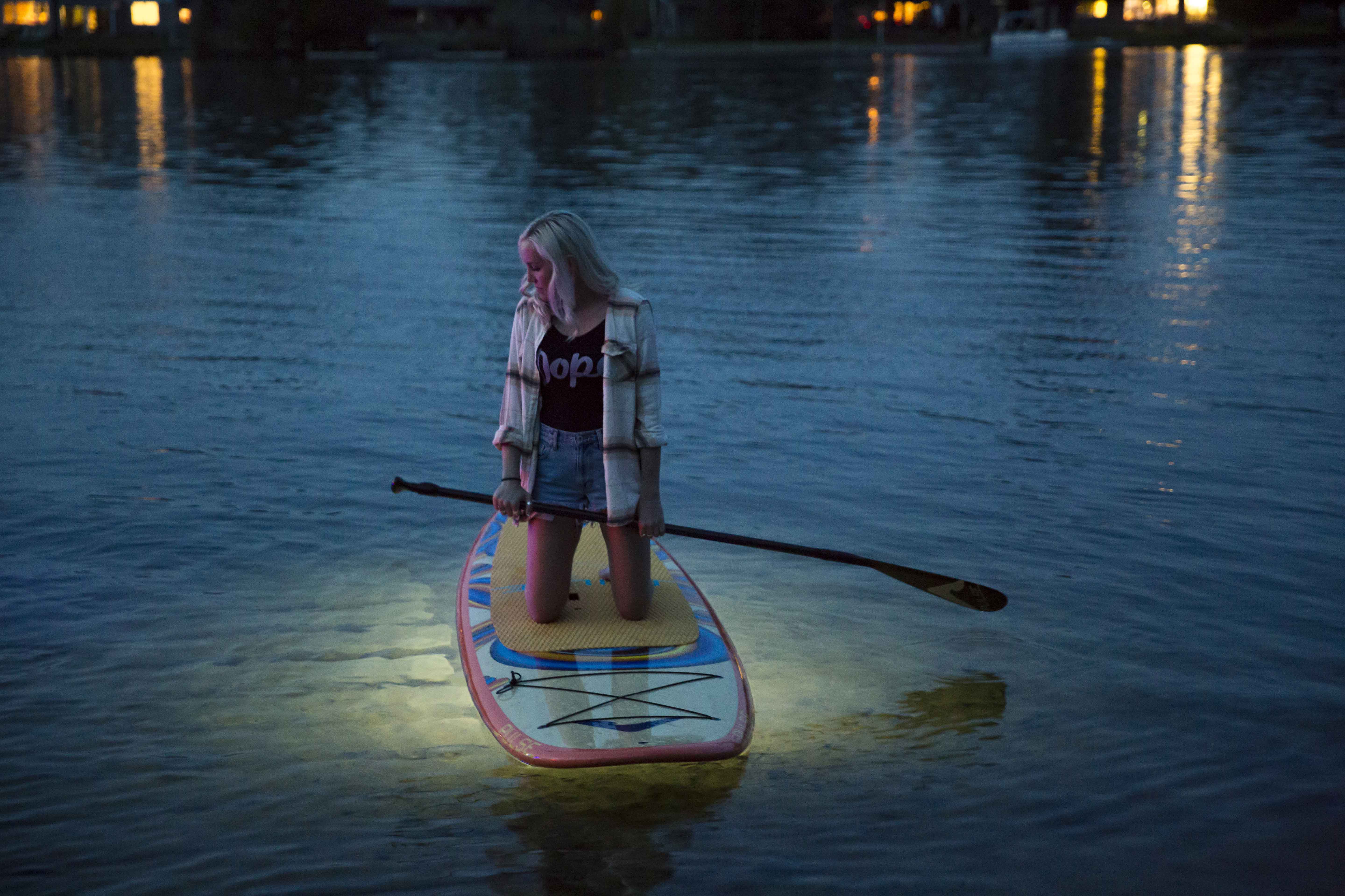 Action Glow on paddle boards lets you personalize the sport with light.