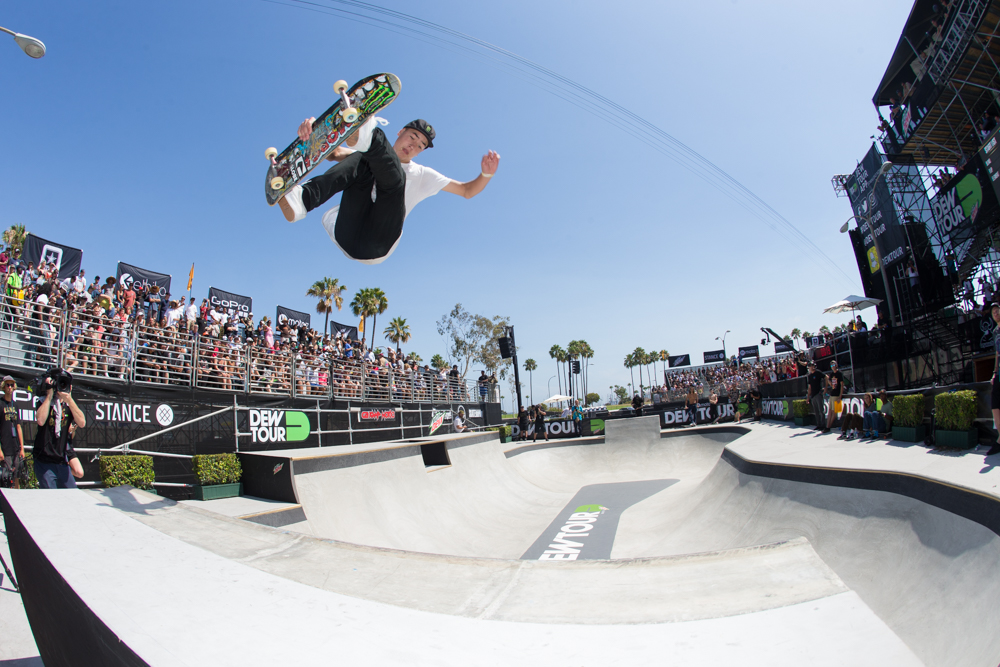 Monster Energy's Trey Wood Takes First Place with Blind Skateboards in the Team Challenge at Dew Tour Long Beach 2016