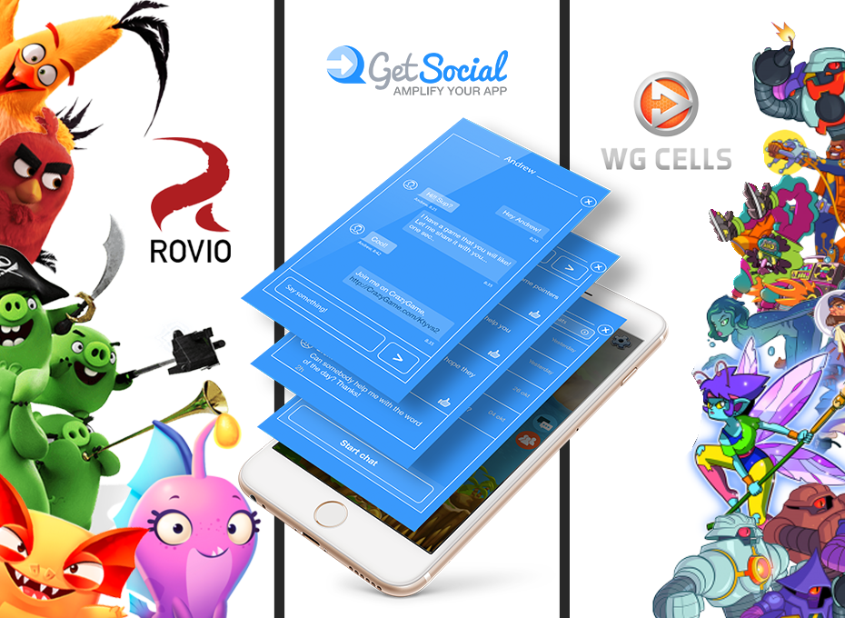 GetSocial signs partnerships with Rovio and WG Cells