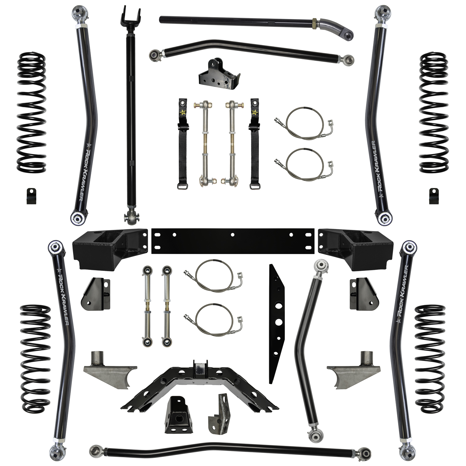 Rock Krawler X-Factor Long Arm Suspension Kit for Jeep Wrangler JK