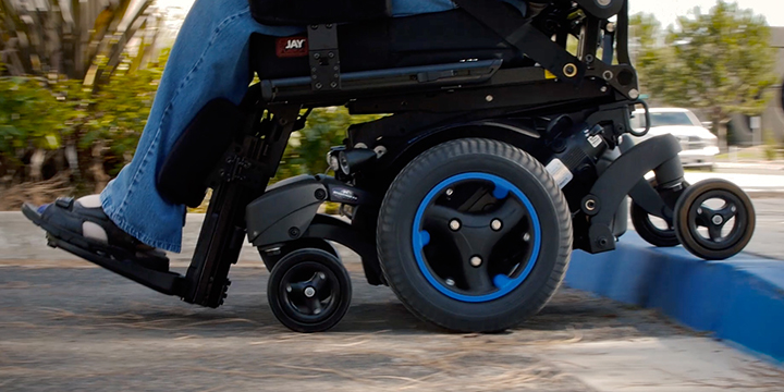 Innovative Power Wheelchair Suspension created by Sunrise Medical