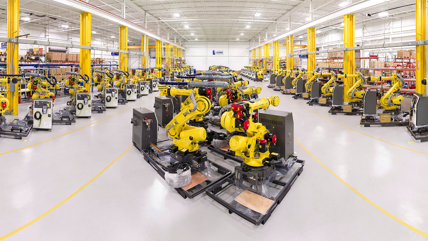 LEONI EPS' robot assembly floor