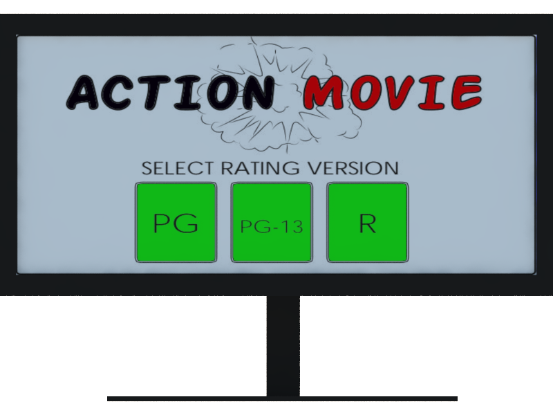 A generally safe movie can be pushed to a higher rating due to a single scene, thus limiting its audience.