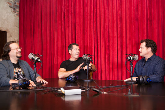 Los Angeles Podcast Festival Founders [L-to-R] Chris Mancini, Graham Elwood and Dave Anthony. Photo credit: LaurenElisabeth Photography.