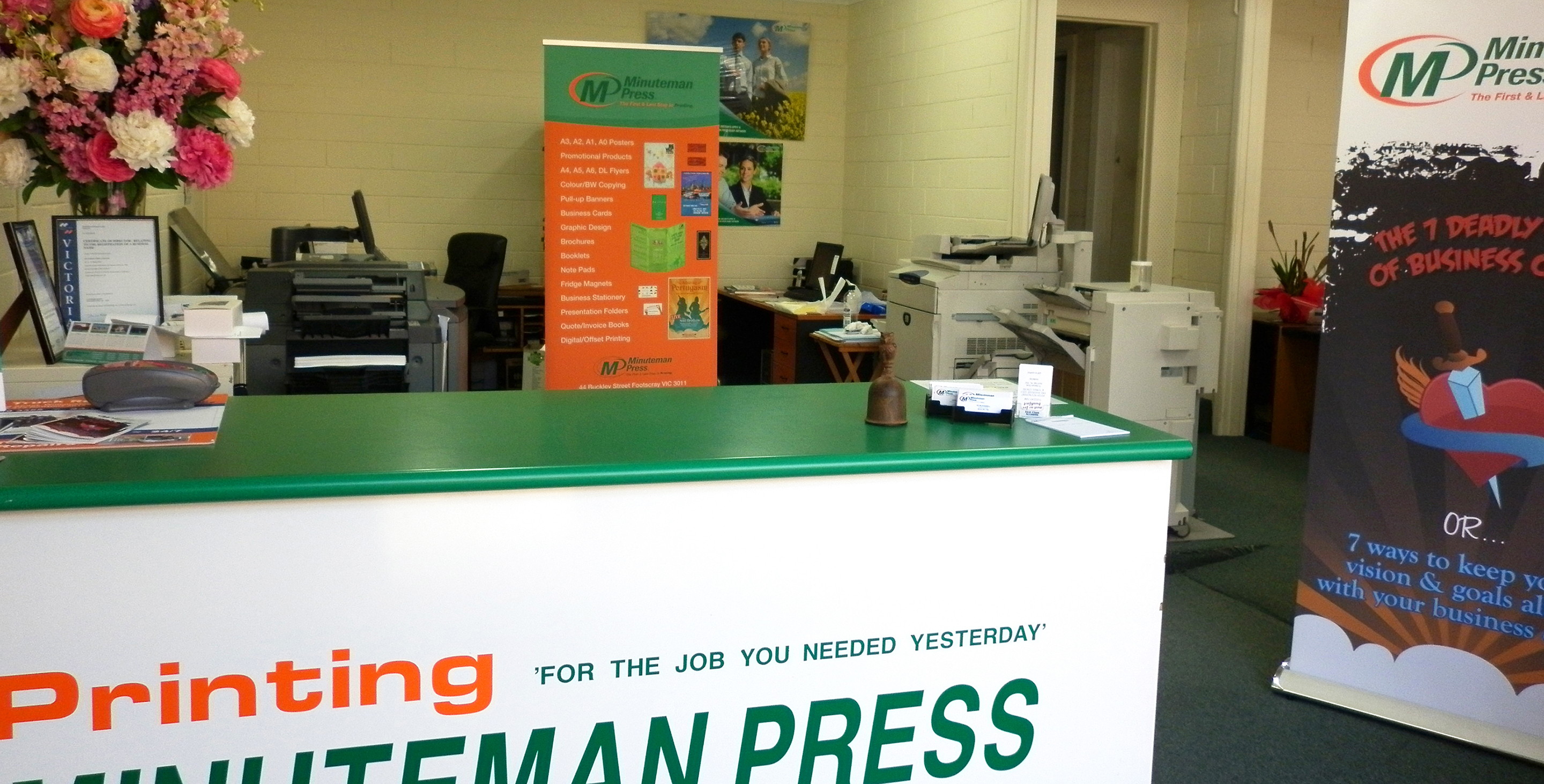 Minuteman Press, Footscray, Australia - inside area